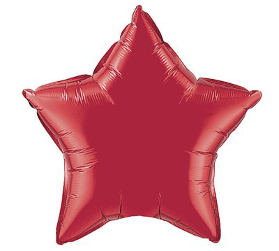 Red Star Shape Mylar Balloon Singapore